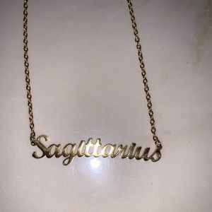Gold Sagittarius necklace